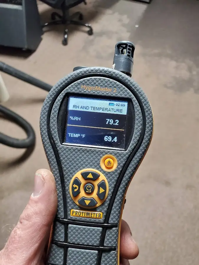 Moisture meter humidity assessment for Fire & Smoke Damage Restoration in Richmond
